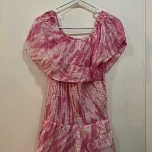Bell pink mini dress